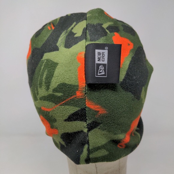 New Era Men's Knit Camo Beanie Hat Multicolor 100% Acrylic Bauer Reversible - Picture 12 of 15
